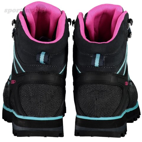 Buty trekkingowe damskie CMP Moon Mid WP szaro-różowo-błękitne 31Q479633UL CMP Buty trekkingowe damskie CMP Moon Mid WP szaro-różowo-błękitne 31Q479633UL CMP