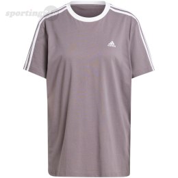 Koszulka damska adidas Essentials 3-Stripes Tee szara IS1564 Adidas