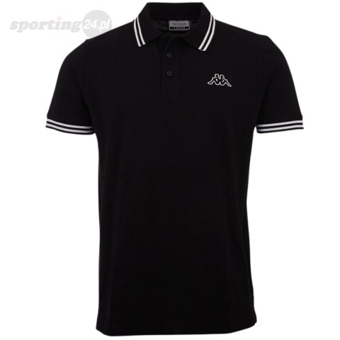 Koszulka męska polo Kappa Aleot czarna 709361 19-4006 Kappa Koszulka męska polo Kappa Aleot czarna 709361 19-4006 Kappa