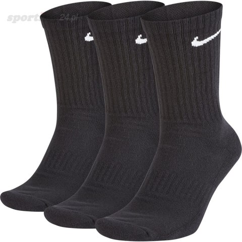 Skarpety Nike Everyday Cushioned Crew 3 pary czarne SX7664 010 Nike Skarpety Nike Everyday Cushioned Crew 3 pary czarne SX7664 010 Nike