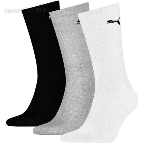 Skarpety Puma Sport 3 pack białe, czarne, szare 880355 10 Puma Skarpety Puma Sport 3 pack białe, czarne, szare 880355 10 Puma
