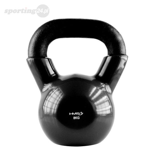 KNV08 BLACK KETTLEBELL ŻELIWNY POKRYTY WINYLEM HMS KNV08 BLACK KETTLEBELL ŻELIWNY POKRYTY WINYLEM HMS