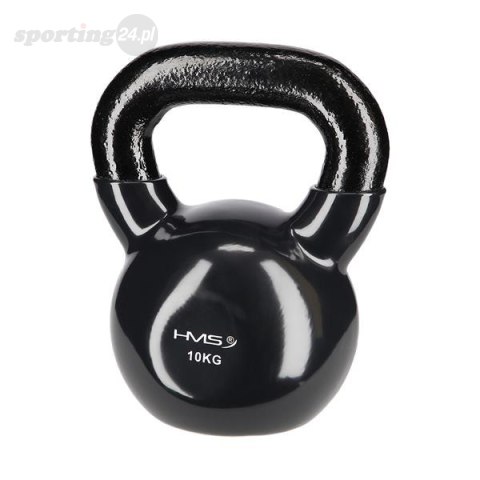 KNV10 BLACK KETTLEBELL ŻELIWNY POKRYTY WINYLEM HMS KNV10 BLACK KETTLEBELL ŻELIWNY POKRYTY WINYLEM HMS