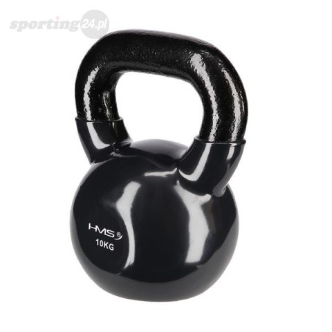 KNV10 BLACK KETTLEBELL ŻELIWNY POKRYTY WINYLEM HMS KNV10 BLACK KETTLEBELL ŻELIWNY POKRYTY WINYLEM HMS