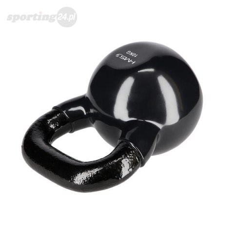 KNV10 BLACK KETTLEBELL ŻELIWNY POKRYTY WINYLEM HMS KNV10 BLACK KETTLEBELL ŻELIWNY POKRYTY WINYLEM HMS