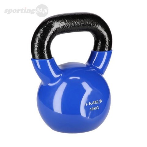 KNV10 BLUE KETTLEBELL ŻELIWNY POKRYTY WINYLEM HMS KNV10 BLUE KETTLEBELL ŻELIWNY POKRYTY WINYLEM HMS