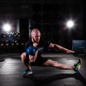 KNV28 BLUE KETTLEBELL ŻELIWNY POKRYTY WINYLEM HMS