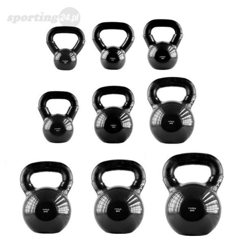 KNV32 BLACK KETTLEBELL ŻELIWNY POKRYTY WINYLEM HMS KNV32 BLACK KETTLEBELL ŻELIWNY POKRYTY WINYLEM HMS