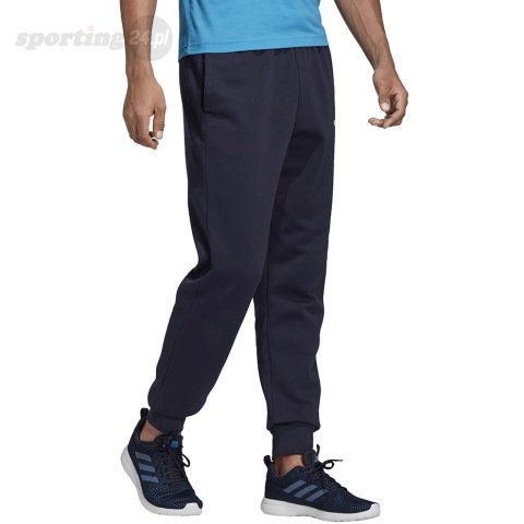 Spodnie męskie adidas Essentials Plain Tapered Pant FL granatowe DU0376 Adidas Spodnie męskie adidas Essentials Plain Tapered Pant FL granatowe DU0376 Adidas