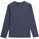 Koszulka męska longsleeve 4F M155 ciemny granat 4FAW23TLONM155 30S 4F