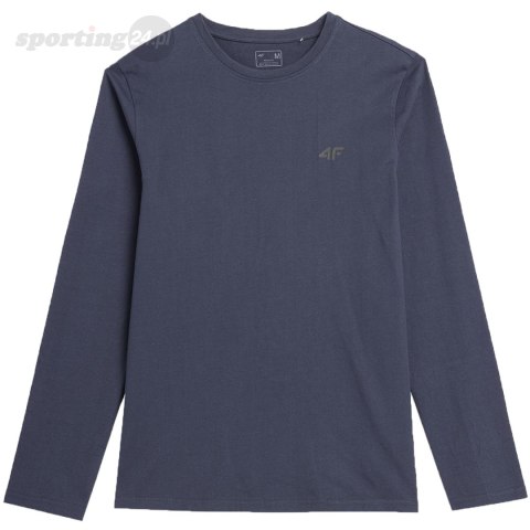 Koszulka męska longsleeve 4F M155 ciemny granat 4FAW23TLONM155 30S 4F Koszulka męska longsleeve 4F M155 ciemny granat 4FAW23TLONM155 30S 4F