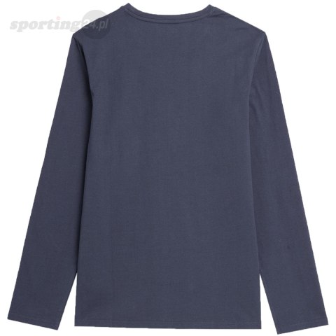 Koszulka męska longsleeve 4F M155 ciemny granat 4FAW23TLONM155 30S 4F Koszulka męska longsleeve 4F M155 ciemny granat 4FAW23TLONM155 30S 4F
