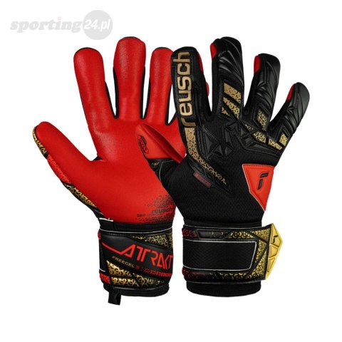 Rękawice bramkarskie Reusch Attrakt Freegel Silver Junior czerwono-czarne 5572235 7075 Reusch Rękawice bramkarskie Reusch Attrakt Freegel Silver Junior czerwono-czarne 5572235 7075 Reusch