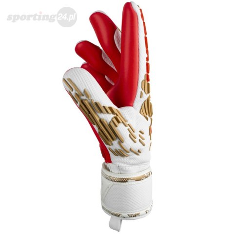 Rękawice bramkarskie Reusch Attrakt Freegel Silver biało-czerwone 5370235 1011 Reusch Rękawice bramkarskie Reusch Attrakt Freegel Silver biało-czerwone 5370235 1011 Reusch
