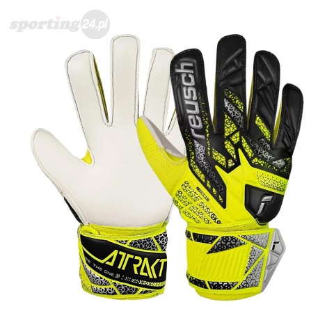 Rękawice bramkarskie Reusch Attrakt Solid Junior żółto-czarne 5572515 2014 Reusch Rękawice bramkarskie Reusch Attrakt Solid Junior żółto-czarne 5572515 2014 Reusch