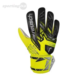 Rękawice bramkarskie Reusch Attrakt Solid Junior żółto-czarne 5572515 2014 Reusch