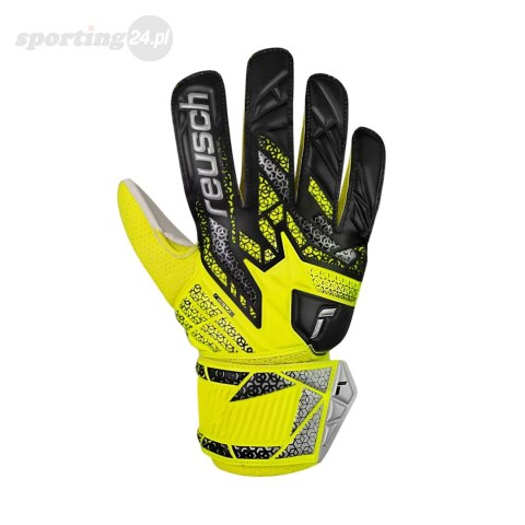 Rękawice bramkarskie Reusch Attrakt Solid Junior żółto-czarne 5572515 2014 Reusch Rękawice bramkarskie Reusch Attrakt Solid Junior żółto-czarne 5572515 2014 Reusch