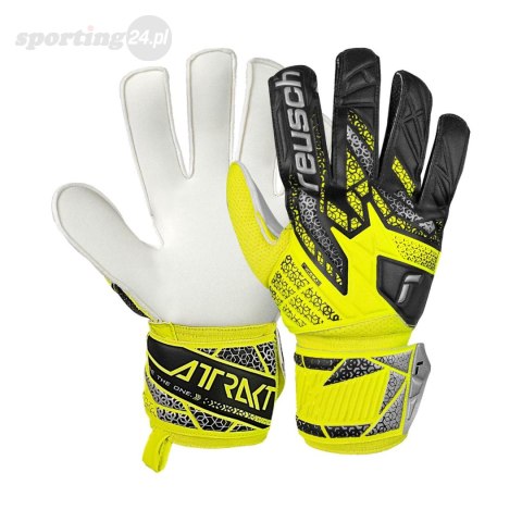 Rękawice bramkarskie Reusch Attrakt Solid żółto-czarne 5570515 2014 Reusch Rękawice bramkarskie Reusch Attrakt Solid żółto-czarne 5570515 2014 Reusch