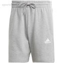 Spodenki męskie adidas Essentials French Terry 3-Stripes szare IC9437 Adidas