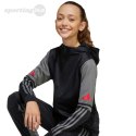 Bluza dla dzieci adidas Squadra 25 Hoodie czarno-szara JD6087 Adidas teamwear