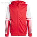 Bluza dla dzieci adidas Squadra 25 Hoodie czerwono-biała JD4801 Adidas teamwear
