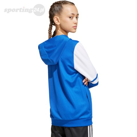Bluza dla dzieci adidas Squadra 25 Hoodie niebiesko-biała JD4802 Adidas teamwear Bluza dla dzieci adidas Squadra 25 Hoodie niebiesko-biała JD4802 Adidas teamwear