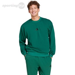 Bluza męska adidas Essentials Feelcozy Fleece zielona JE3788 Adidas