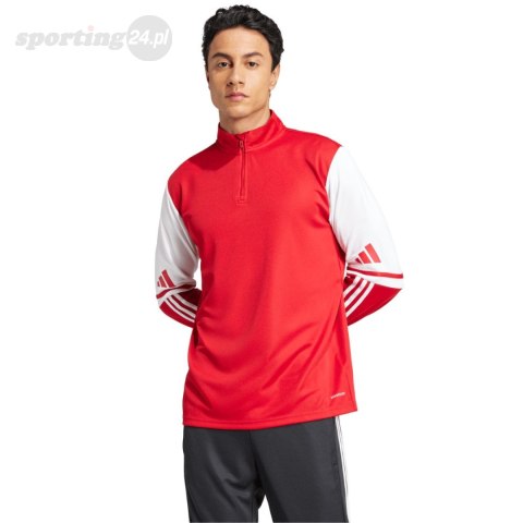 Bluza męska adidas Squadra 25 Training Top czerwono-biała JD2984 Adidas teamwear Bluza męska adidas Squadra 25 Training Top czerwono-biała JD2984 Adidas teamwear