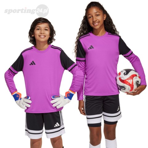 Koszulka bramkarska dla dzieci adidas Squadra 25 Long Sleeve fioletowa JJ1939 Adidas teamwear Koszulka bramkarska dla dzieci adidas Squadra 25 Long Sleeve fioletowa JJ1939 Adidas teamwear