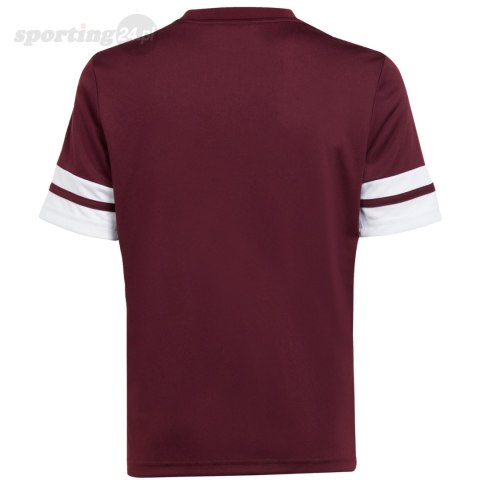 Koszulka dla dzieci adidas Squadra 25 bordowa JC8667 Adidas teamwear Koszulka dla dzieci adidas Squadra 25 bordowa JC8667 Adidas teamwear
