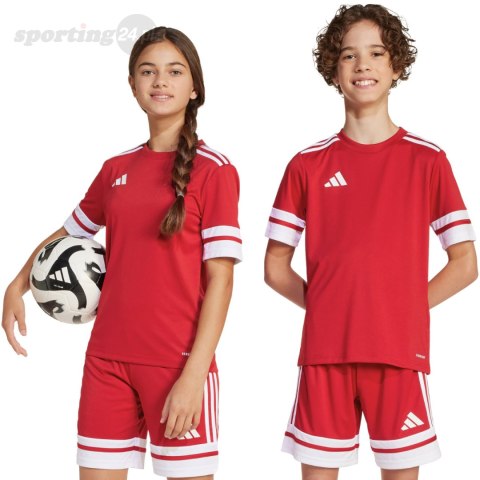 Koszulka dla dzieci adidas Squadra 25 czerwona JJ0051 Adidas teamwear Koszulka dla dzieci adidas Squadra 25 czerwona JJ0051 Adidas teamwear