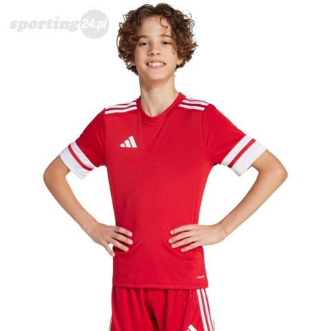 Koszulka dla dzieci adidas Squadra 25 czerwona JJ0051 Adidas teamwear Koszulka dla dzieci adidas Squadra 25 czerwona JJ0051 Adidas teamwear