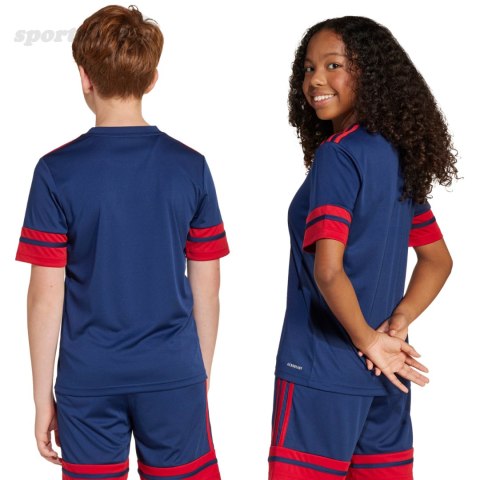 Koszulka dla dzieci adidas Squadra 25 granatowa JJ2415 Adidas teamwear Koszulka dla dzieci adidas Squadra 25 granatowa JJ2415 Adidas teamwear