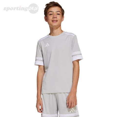 Koszulka dla dzieci adidas Squadra 25 jasnoszara JJ0061 Adidas teamwear Koszulka dla dzieci adidas Squadra 25 jasnoszara JJ0061 Adidas teamwear