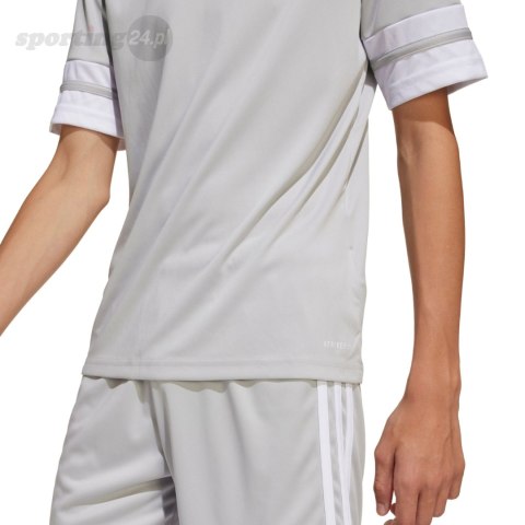 Koszulka dla dzieci adidas Squadra 25 jasnoszara JJ0061 Adidas teamwear Koszulka dla dzieci adidas Squadra 25 jasnoszara JJ0061 Adidas teamwear