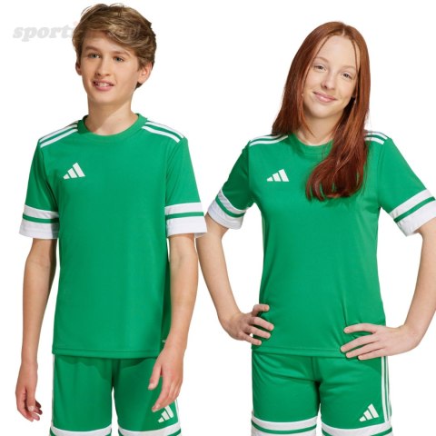 Koszulka dla dzieci adidas Squadra 25 zielona JN7486 Adidas teamwear Koszulka dla dzieci adidas Squadra 25 zielona JN7486 Adidas teamwear