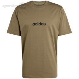 Koszulka męska adidas Essentials Linear Single khaki JE9001 Adidas