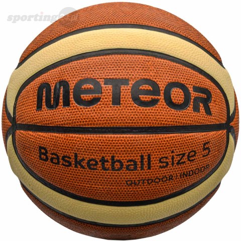 Piłka koszykowa Meteor Cellular 5 brązowo-kremowa 10100 Meteor Piłka koszykowa Meteor Cellular 5 brązowo-kremowa 10100 Meteor