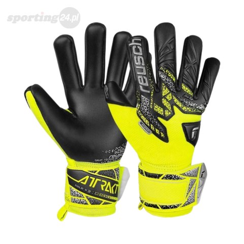 Rękawice bramkarskie Reusch Attrakt Gold X NC żołto-czarne 5570955 2025 Reusch Rękawice bramkarskie Reusch Attrakt Gold X NC żołto-czarne 5570955 2025 Reusch