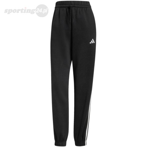 Spodnie damskie adidas Essentials 3-Stripes Fleece Loose-Fit czarne JE1276 Adidas Spodnie damskie adidas Essentials 3-Stripes Fleece Loose-Fit czarne JE1276 Adidas