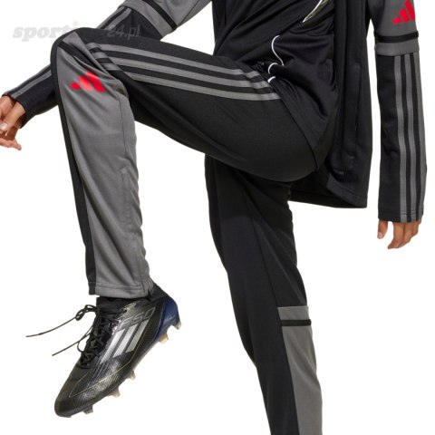 Spodnie dla dzieci adidas Squadra 25 Training czarno-szare JD1628 Adidas Spodnie dla dzieci adidas Squadra 25 Training czarno-szare JD1628 Adidas