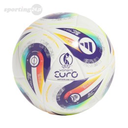Piłka nożna adidas Women's Euro25 Mini biało-fioletowa JH1271 Adidas
