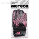 Rękawice bramkarskie Meteor Catch czarno-różowe 16590-16591-16592 Meteor