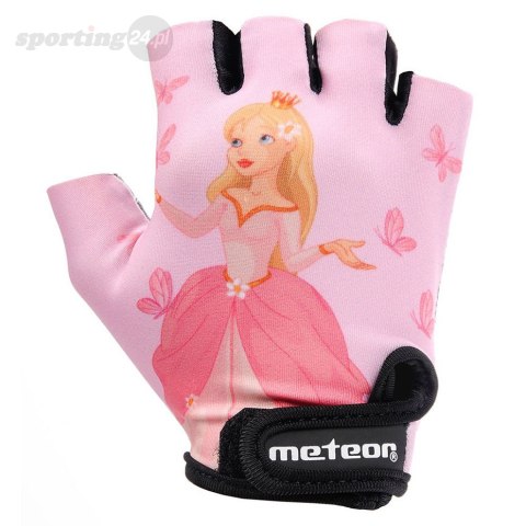Rękawiczki rowerowe dla dzieci Meteor Princess Jr różowe 23377-23378-23379 Meteor Rękawiczki rowerowe dla dzieci Meteor Princess Jr różowe 23377-23378-23379 Meteor