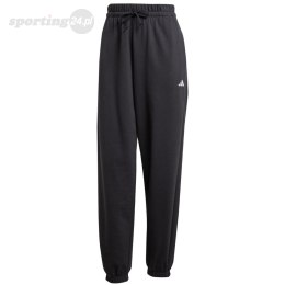 Spodnie damskie adidas Essentials Small Logo French Terry Cuffed czarne JD7999 Adidas