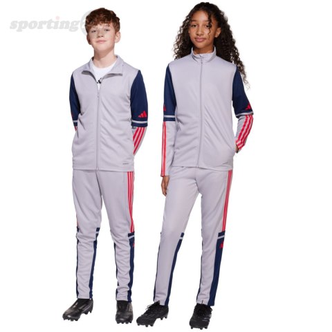 Spodnie dla dzieci adidas Squadra 25 Training szaro-granatowe JP3369 Adidas Spodnie dla dzieci adidas Squadra 25 Training szaro-granatowe JP3369 Adidas
