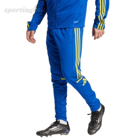 Spodnie męskie adidas Squadra 25 Training niebiesko-żółte JP3152 Adidas teamwear Spodnie męskie adidas Squadra 25 Training niebiesko-żółte JP3152 Adidas teamwear