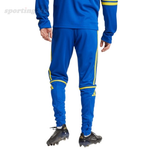 Spodnie męskie adidas Squadra 25 Training niebiesko-żółte JP3152 Adidas teamwear Spodnie męskie adidas Squadra 25 Training niebiesko-żółte JP3152 Adidas teamwear