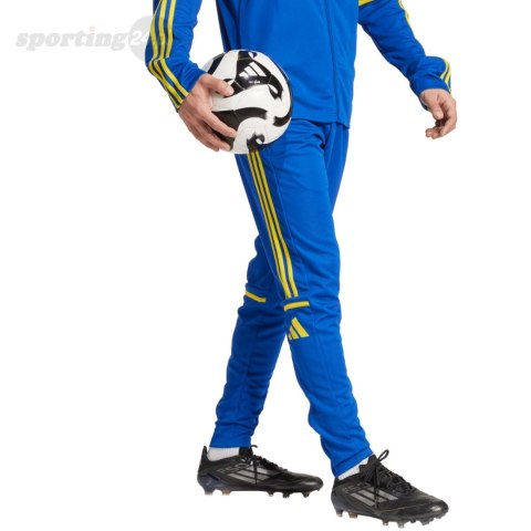 Spodnie męskie adidas Squadra 25 Training niebiesko-żółte JP3152 Adidas teamwear Spodnie męskie adidas Squadra 25 Training niebiesko-żółte JP3152 Adidas teamwear