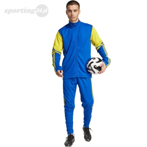 Spodnie męskie adidas Squadra 25 Training niebiesko-żółte JP3152 Adidas teamwear Spodnie męskie adidas Squadra 25 Training niebiesko-żółte JP3152 Adidas teamwear